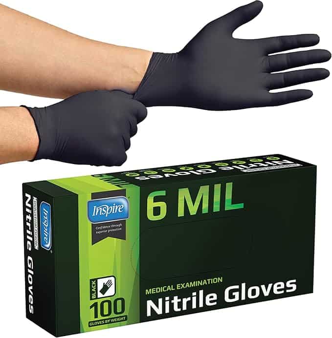 SWIFTLITE Disposable Nitrile Gloves Black 3-mil food safe – best value disposable nitrile gloves