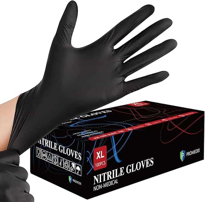 PROMEDIX Nitrile Gloves 4-Mil Disposable Latex Free – budget pick disposable nitrile gloves